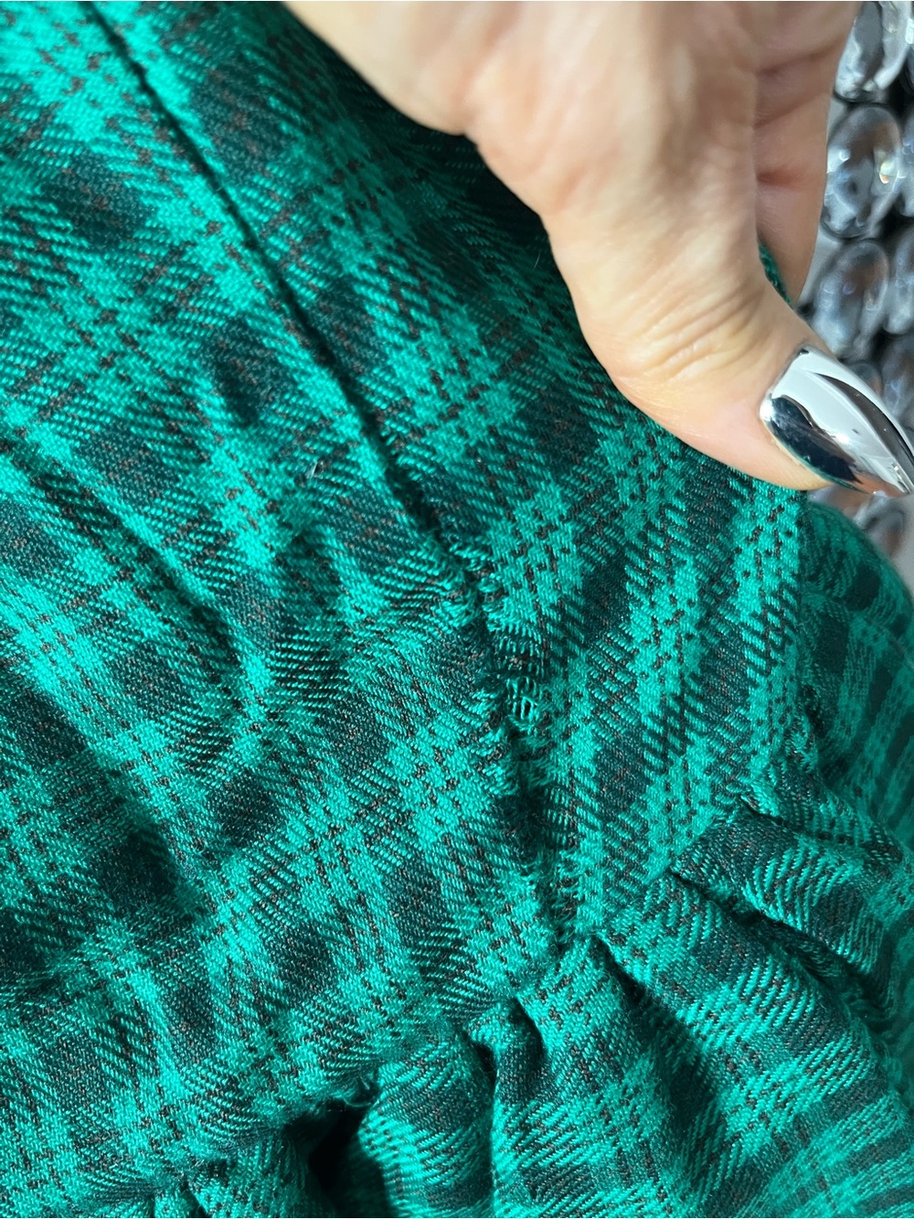 Green Plaid “Cupcake” Dress by Ivy City - Picture 6 of 9